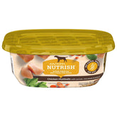 Nutrish Chicken Muttballs tub packaging for portion-controlled meals