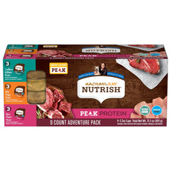 Nutrish Peak Protein variety pack cups fuel daily energy with variety.