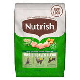Nutrish premium dry cat food bag with real chicken and brown rice for balanced meals