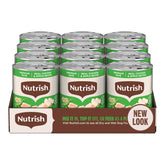 Nutrish Premium Paté can shows real chicken for lean protein in every serving.