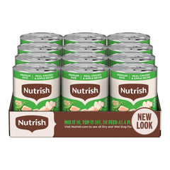 Nutrish Premium Paté can shows real chicken for lean protein in every serving.