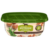 Nutrish Rachael Ray Paw Pie tub front with real chicken and veggies for protein