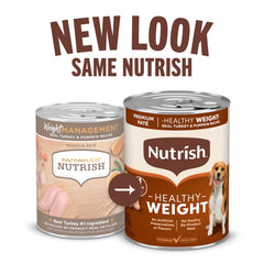 Nutrish Rachael Ray Real Turkey Paté texture with visible veggie pieces for dogs
