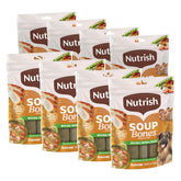 Nutrish Soup Bones pack8 full bag for convenient storage and long-lasting treats.