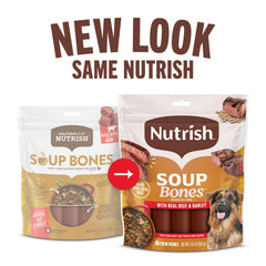 Nutrish Soup Bones rawhide-free chew close up showing safe texture