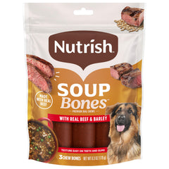 Nutrish Soup Bones USA cooked ingredient image highlighting quality sourcing