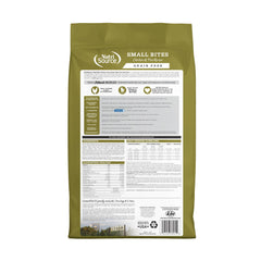 Close-up of NutriSource kibble; bite-sized pieces for easy chewing