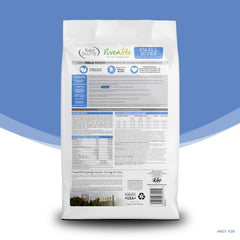 NutriSource Pure Vita small bites kibble in a serving-ready bowl.