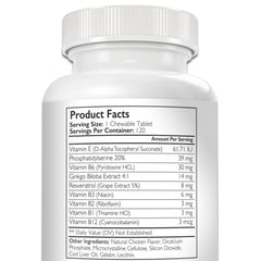 Nutrition Strength chewable tablets for dogs offering easy daily brain health nourishment