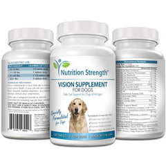 Nutrition Strength Eye Care for Dogs daily-use packaging for simple administration