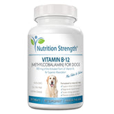 Nutrition Strength Vitamin B12 for Dogs bottle pour for easy daily use.