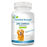 Nutrition Strength zinc for dogs coat health promoting shine and resilience.