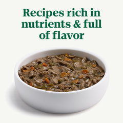 Ingredients label on Nutro Hearty Stew showing natural components