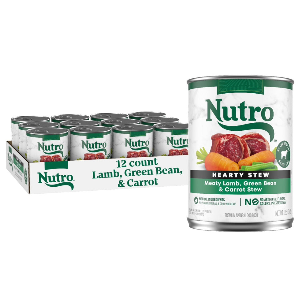 Nutro Hearty Stew lamb with green beans and carrots in gravy for dogs