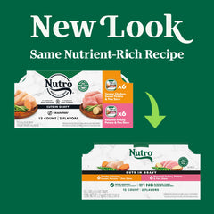 Nutro Natural Choice Cuts in Gravy roasted turkey with potato and peas, savory gravy texture