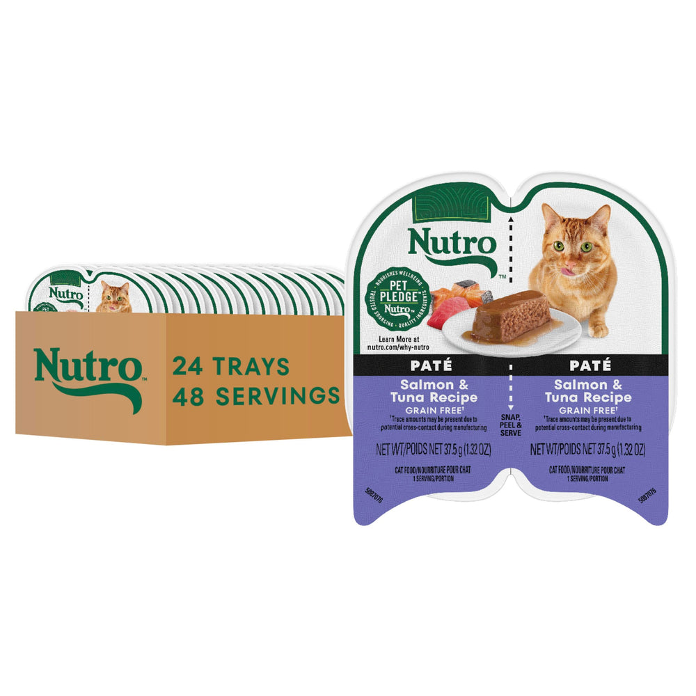 Nutro Perfect Portions salmon-tuna pate tray for adult cats