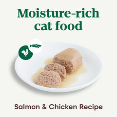 Nutro Perfect Portions Pate Salmon and Chicken tray—real ingredients and hydration support.