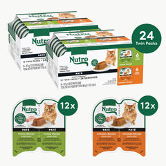 Nutro Wet Cat Food Pate Chicken Recipe Tray highlighted for moisture-rich feeding