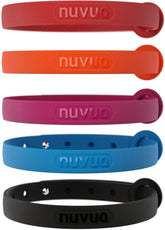 Nuvuq 5-pack breakaway cat collar red close-up shows lightweight comfort for daily wear.