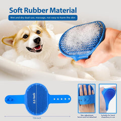 nvnan 4-in-1 grooming kit massage brush soft bristles soothe skin and distribute oils