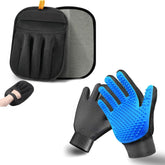 NVNAN pet hair removal glove close-up shows silicone nodules for deshedding.