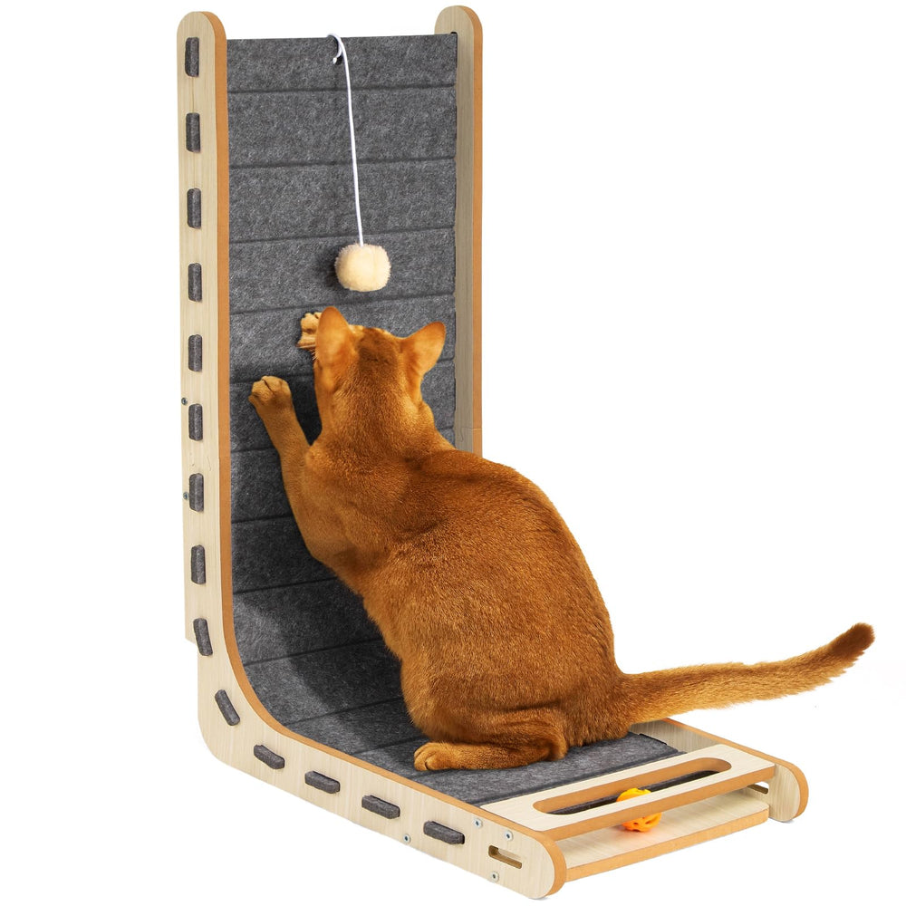Nxwjoy cat scratcher with bell ball for indoor cats; distraction from furniture and promotes healthy claws.