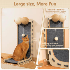 Nxwjoy L-shaped scratcher assembly shown for stable setup