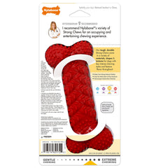 Close-up of Nylabone Fun N Fit braided bone, medium, interactive chew for dogs