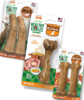 Nylabone Healthy Edibles ham-flavor dog chew for durable rewards