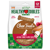 Nylabone Healthy Edibles turkey-apple flavor bone for a long lasting chew.