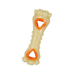Nylabone Knuckle Bone treat-dispensing area demonstrates secure treat grippers