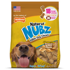 Nylabone Nubz large chicken-flavor chew for dogs over 30 lbs