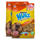 Nylabone Nubz packaging shows 40-count USA-made chews for large dogs.