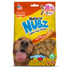 Nylabone Nubz natural chicken-flavor chew for large dogs