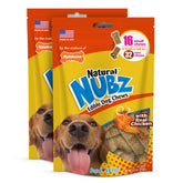 Nylabone Nubz packaging front showing chicken flavor for small dogs.