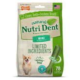 Nylabone Nutri Dent with 360-degree scrubbing nubs for thorough teeth cleaning.