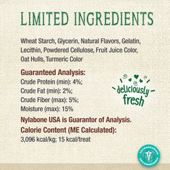 Nylabone Nutri Dent limited-ingredient formula supports simple, gentle chews.