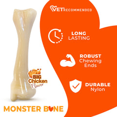 Nylabone Power Chew nylon toy with long-lasting flavor released during chewing.