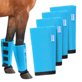 OAHELAKE mesh horse fly boots set of four protect legs from flies during rides.