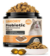 OAKORY cat probiotics chews dual texture shell center for picky eaters