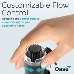 OASE CrystalSkim 350 floating ring maintains steady cleaning as water level shifts.