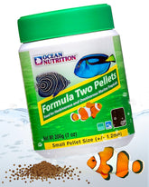 Ocean Nutrition Formula Two Pellets: soft moist pellets for easy digestion in tropical fish