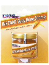 Ocean Nutrition Instant Baby Brine Shrimp Eggs jar for fry feeding in saline solution