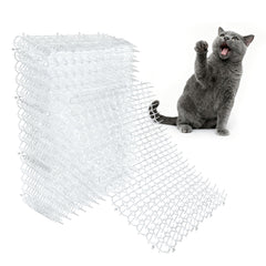 OCEANPAX clear scat mat on couch deterring cat jumps