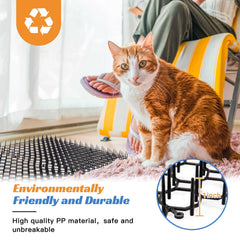 OceanPAX scat mat placed outdoors guarding garden areas