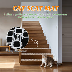 OCEANPAX clear mat on countertop deters jumping while preserving surface.