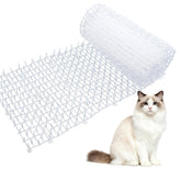 OCEANPAX transparent scat mat on a sofa protecting furniture with discreet barrier.