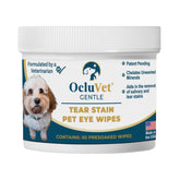 OcluVet Tear Stain Wipes packaging ready for daily care and easy use.
