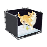 OCMML dog litter box for small dogs with roomy 23.62x23.62 surface for pads.