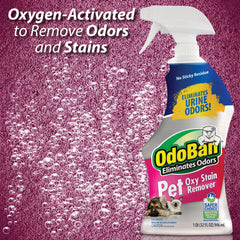 Close-up shows stain removal and odor neutralization without sticky residue.